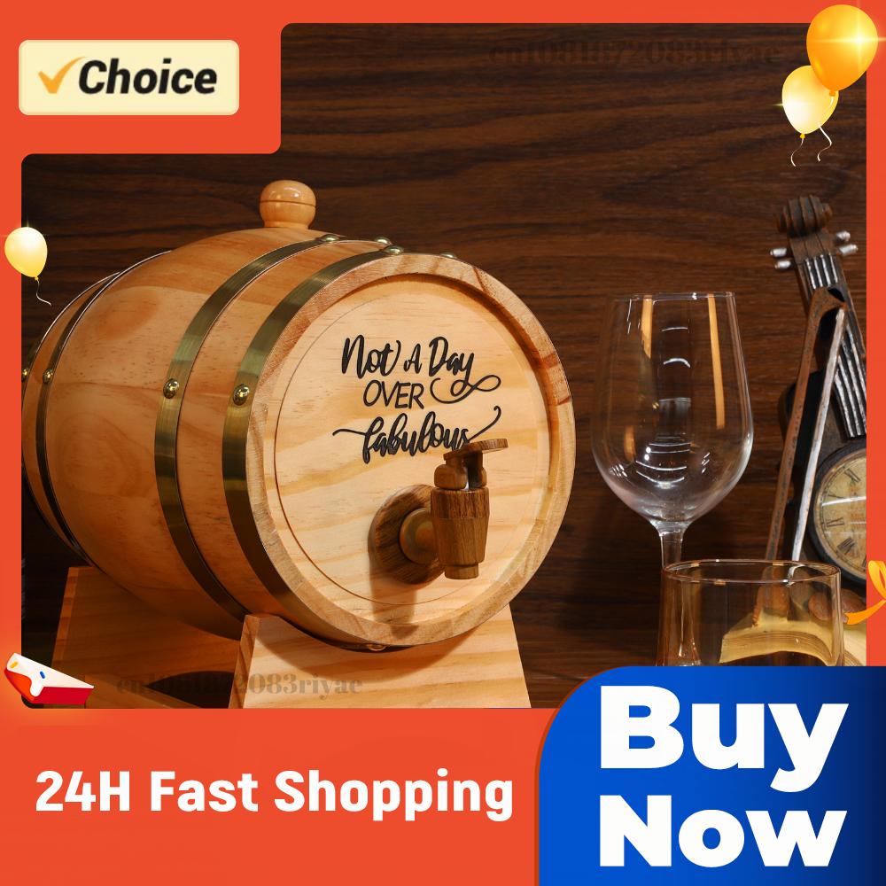 Wine Beer Tequila - Fût à whisky gravé de 3