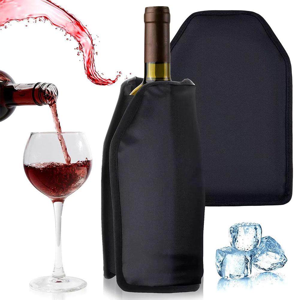 Wine Chiller Sleeve - Manchon refroidisseur de vin réutilisable, autoportant,