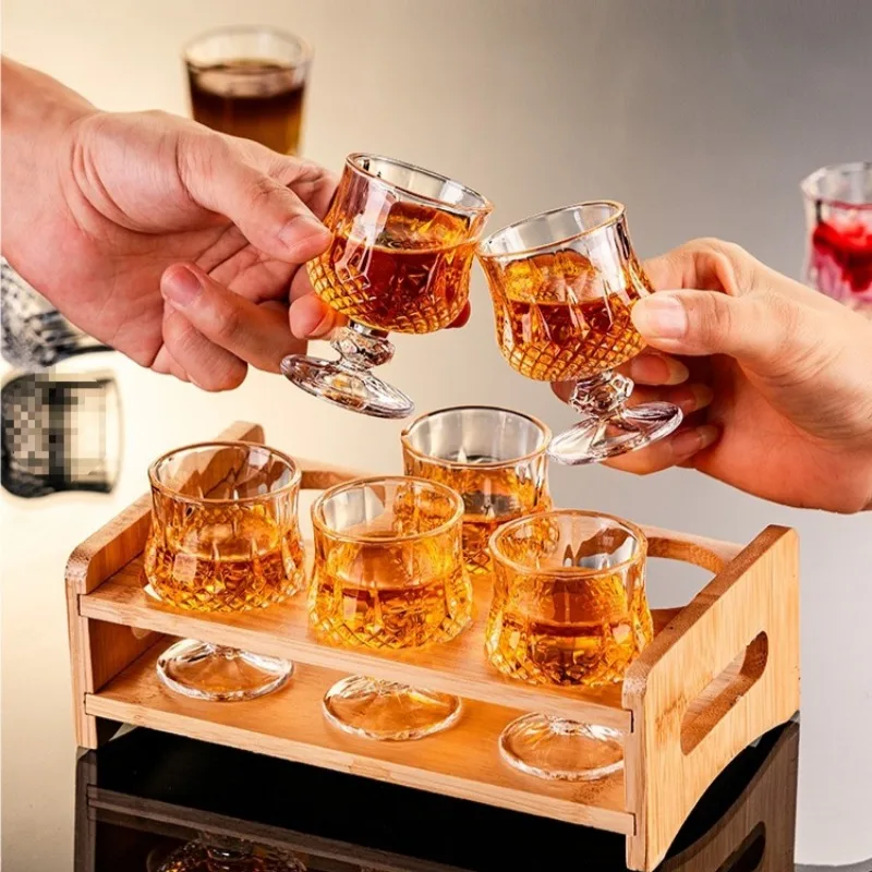 Wine Glass Set Crystal - 6 pièces verre à Shot ensemble