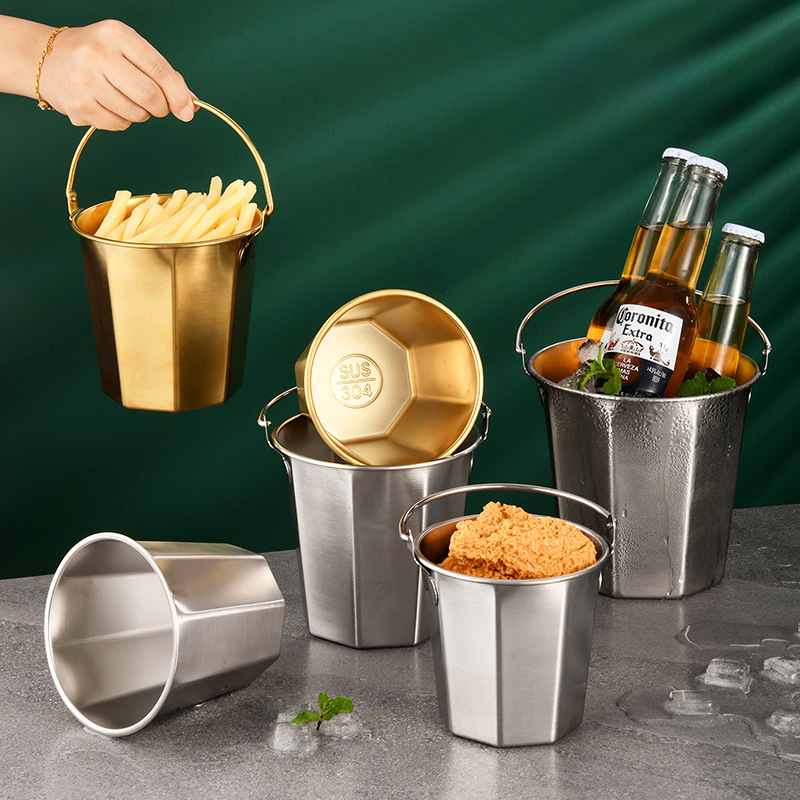 Ice Bucket Silver - Mini glace en acier inoxydable E27,