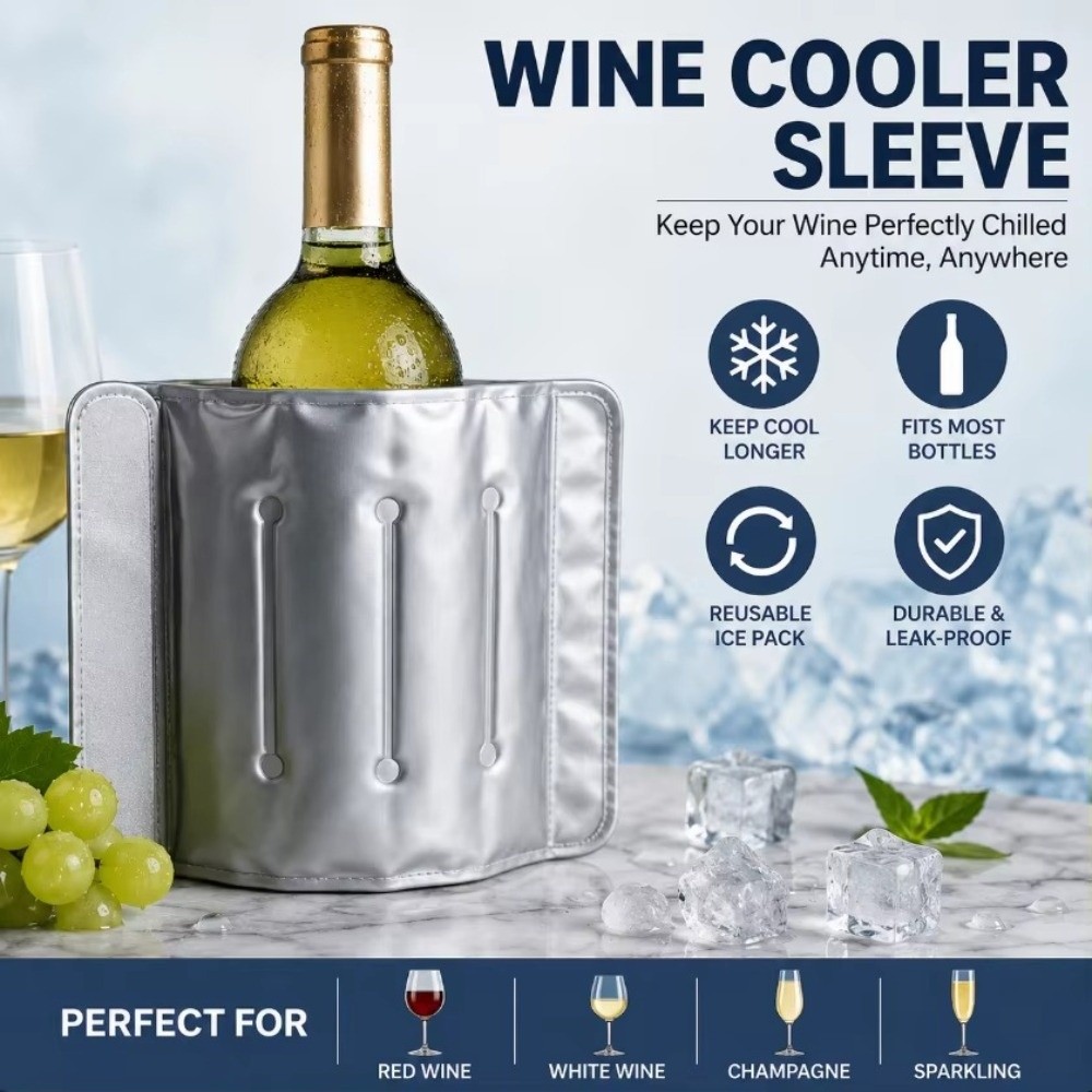 Wine Chiller Sleeve - Sac isotherme rapide pour bouteille de
