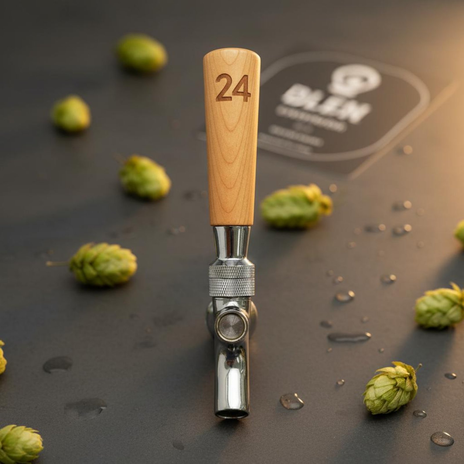 Wine With Beer - Poignée de robinet à bière en