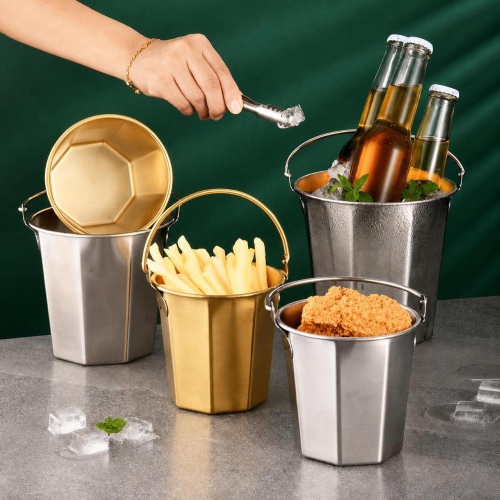 Mini seau à glace de 0,7L/1,1L - Ice Bucket Silver avis et prix