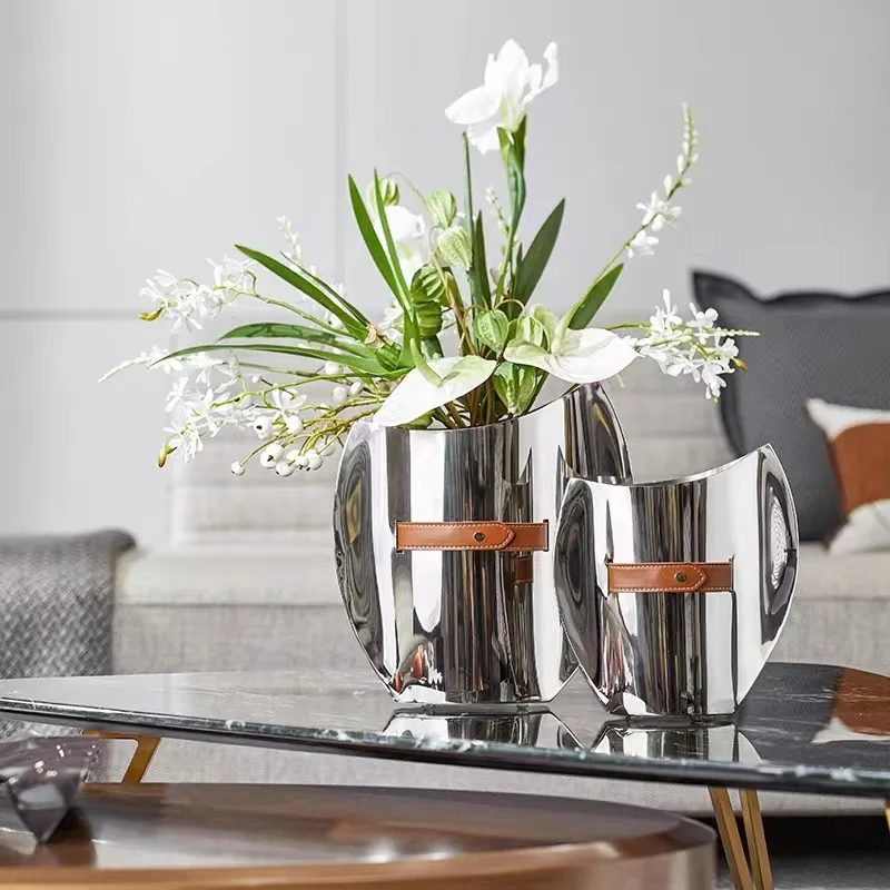 Vase incurvé en acier inoxydab - Ice Bucket Silver avis et prix