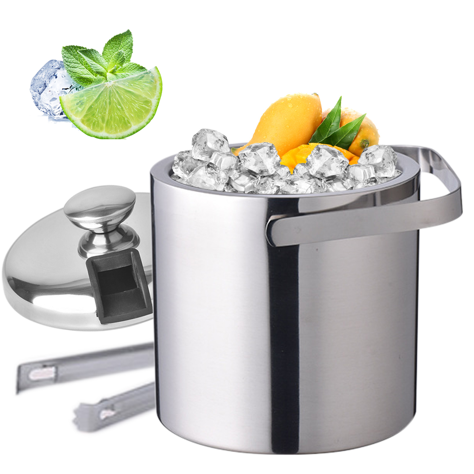Seau à glace isotherme à doubl - Ice Bucket Silver avis et prix